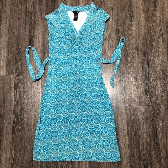 G by GUESS Blue & White Floral Mini Dress - Picture 1 of 8